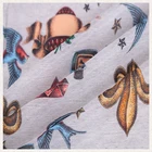 Africa African Print 100% Cotton Linen Viscose Velvet Fabric