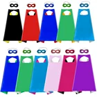 Kids Capes Cape Kids Halloween Costume Party 2 Layer 70*70cm Oem Logo Custom Kids Superhero Capes And Masks
