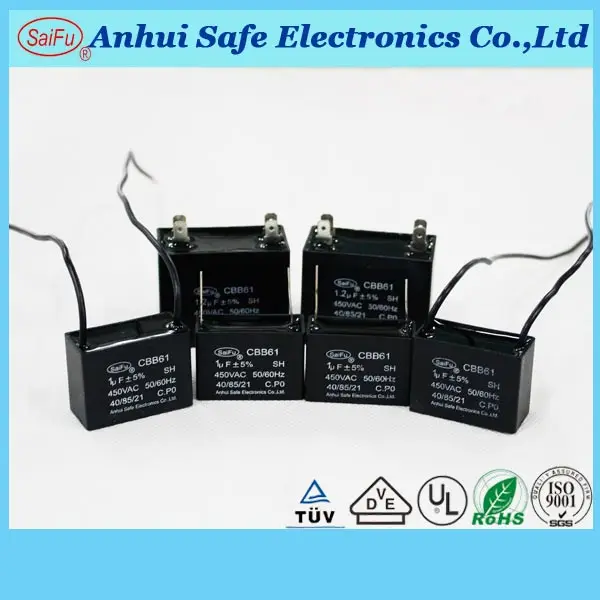 Cbb61 300vac Fan Sh Mpp Rohs Capacitor Cbb61 P2 10uf - Buy Cbb61 300vac ...