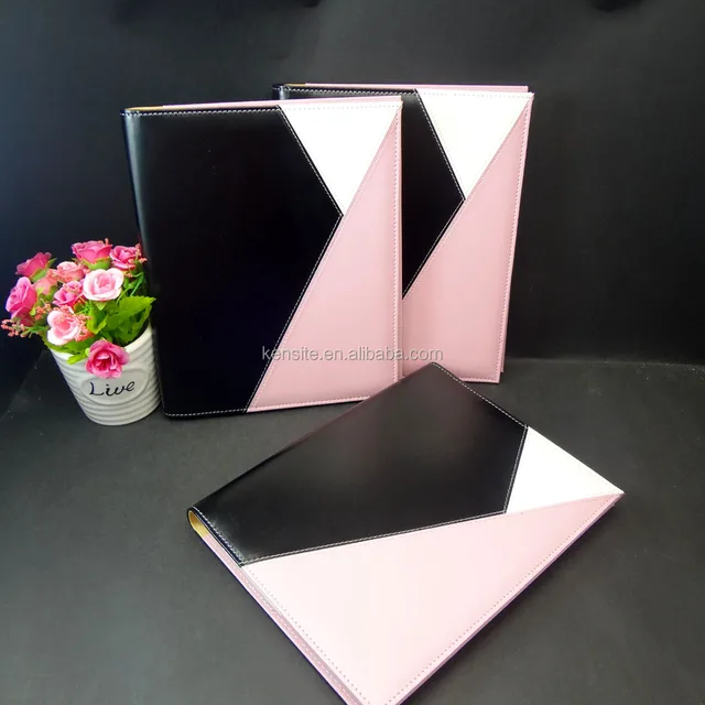 a5 unique fashion design faux leather gift promotional portfolio