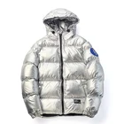 2019 fashion Nylon winter reflective jacket hooded jackette for man casual