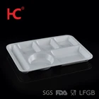 Tray Hospital Food Melamine Hospital Tray OEM 100%melamine Plastic 6 Compartment Hard Canteen Tray Hospital Food Tray