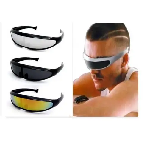 Nuevo estilo X-Los hombres gafas de sol UV400 siameses mercurio lentes Robot personalidad gafas de sol