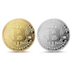 Wholesale Custom Zinc Alloy Engraved Logo Souvenir Commemorative Bitcoin Coin Bit Coin