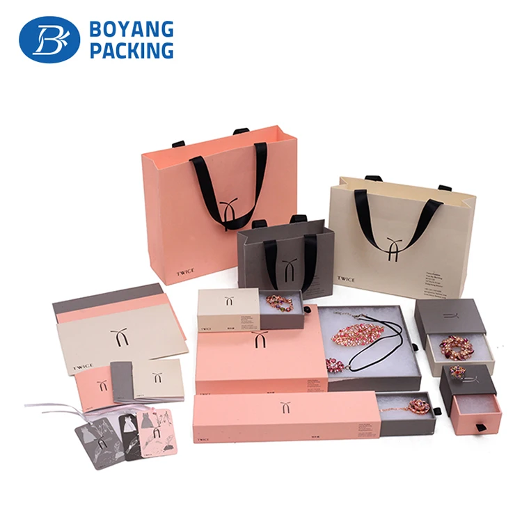 custom logo printed pink cardboard gift jewelry box - buy paper