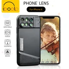 Iboolo Brand 2018 new arrival fish eye telephoto zoom 6 in 1 phone lens set for iphone X