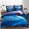 Oem wholesale folding bed room furniture bedroom Sheet set furniture blanket Nebula star four-piece quilt cover bedding