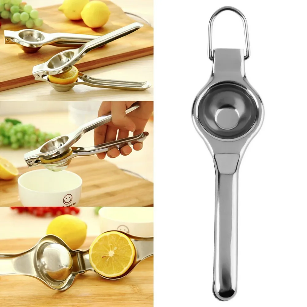 Kitchen Bar Stainless Steel Lemon Orange Lime Squeezer Juicer Hand Press Tool