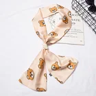 Fashion turkey twill scarf for bags handle ribbon polyester silk scarves