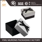 Silver glitter universal gift box with bow