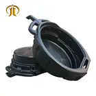 Oil Drain Pans On Wheels Drip Pan Waste Tools