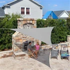 outdoor hdpe plastic black and white striped shade sail