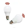 New E27 5W 110V 220V LED Microwave Radar Motion Sensor Warm Light Lamp led Bulb