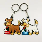 Wholesale Cheap 2D or 3D Custom Key Holder PVC Keychain for Sale in 2018