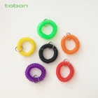 Hot sale colorful plastic wrist band key chain
