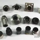 3 4 5 8 12 Pin M12 Metal female male snap in cable connector M12 waterproof connector welding connector