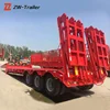 Stock 3 Axles 50 Ton 60 Tons Loader Lowboy Lowbed Semi Trailer For Sale