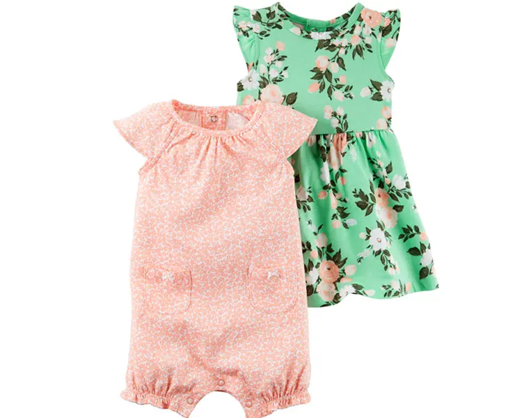 fashion newborn baby clothes organic cotton girls