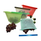No-BPA Versatile Cooking Bag ,vacuum Reusable Silicone Food Storage Bag