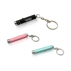 wholesale custom logo Metal mini gift UV light flashlight led banknote checking keychain