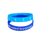 New design logo Silicone debossed wristband colorful made in Kunshan
