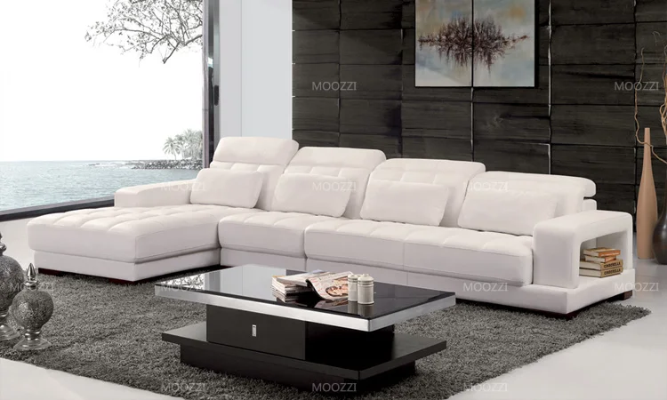 Italian Royal Style Small Leather Sofa