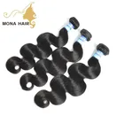 Factory wholesale cuticle aligned raw unprocessed weft top quality Brazilian hair bundles virgin
