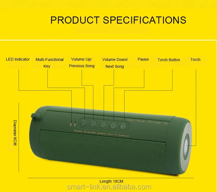 Professional waterproof with microphone outdoor Bluetooth speaker - ANKUX.COM