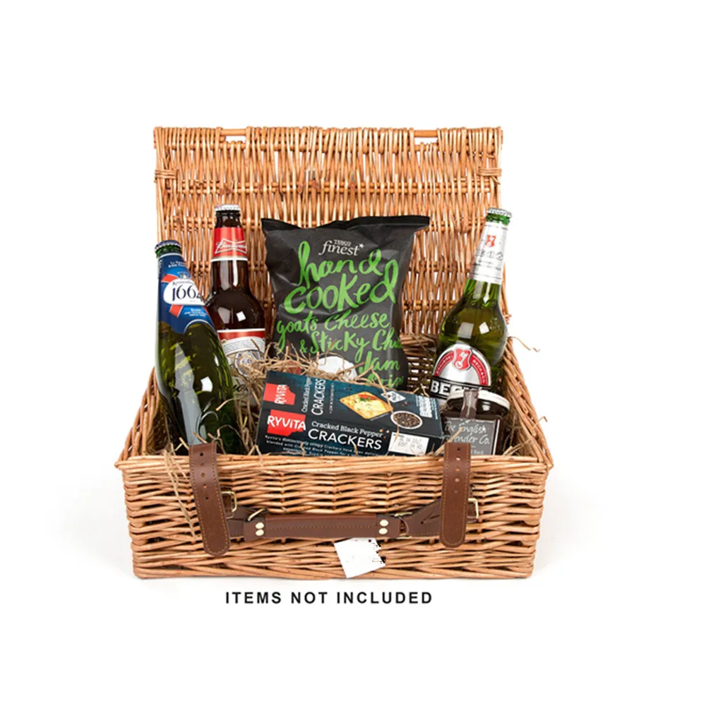 wholesale cute willow hamper willow picnic basket picnic gift