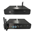 Cheap cost Fanless Desktop Computer Mini PC i7 7500U Mini PC Win10 DDR4 HTPC