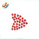 New year's eve wedding and festival antiflaming red heart party confetti