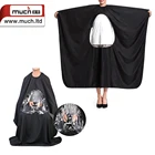 2017 good quality clear window wholesale white barber cape