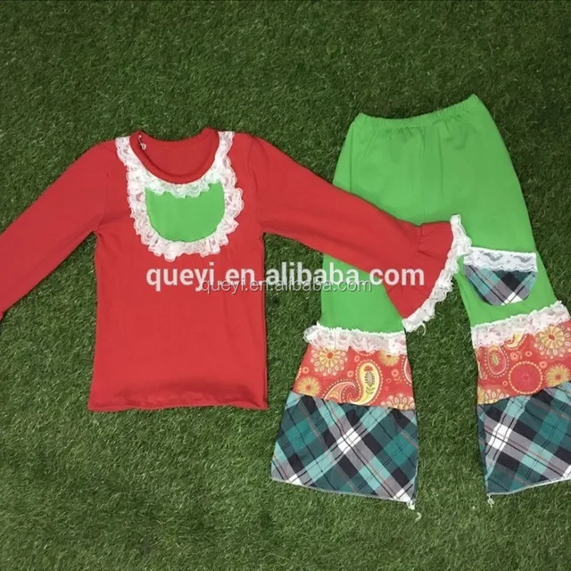 christmas gift christmas clothes printed pants striped tutu lace