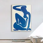 Home Decoration wall art Canvas Decor Pictures Poster Canvas Printings Paintings French Henri Matisse Blue Nude Framed