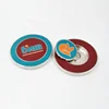 New 40mm 2 sided custom embossed metal magnetic golf poker chip ball marker
