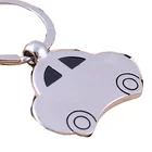 Promotional Zinc Alloy Mini Customized Logo Printed Metal Car Key Chain