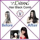 plastic hair dyeing comb with hair coloring brush