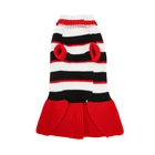 Cheap wholesale striped puppy sweater dress small dog clothes