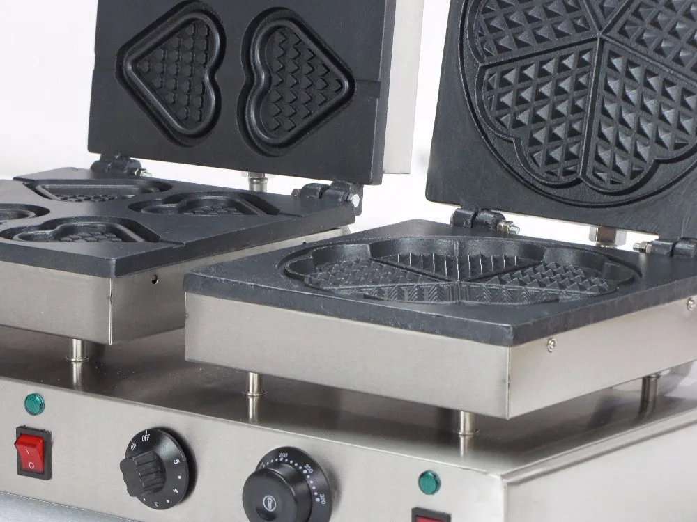 Two bakers Heart Shaped Electric waffle machine / lolly waffle maker