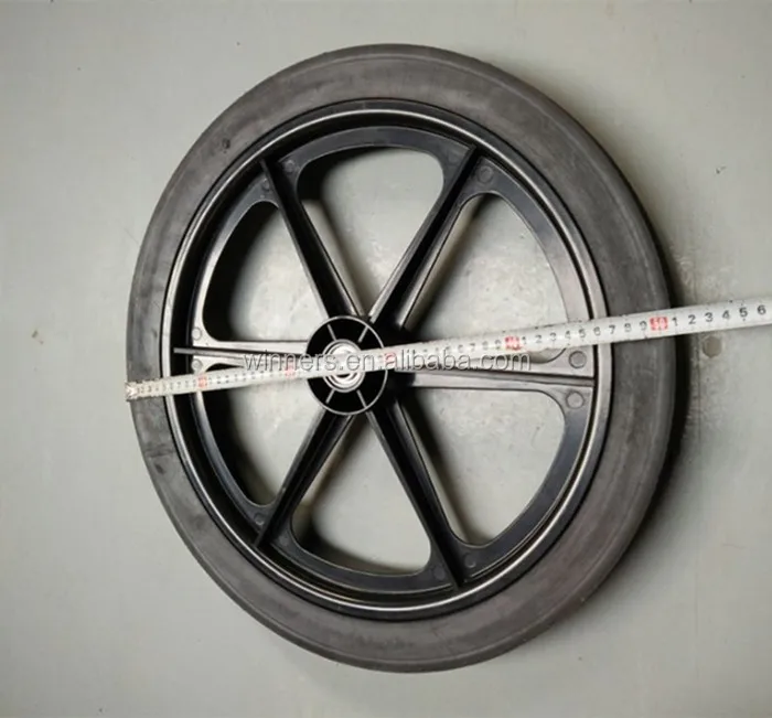 20 inch solid rubber wagon cart wheel