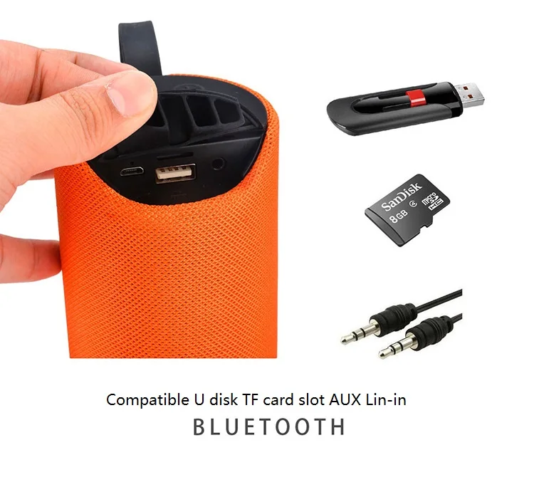 Original T&G TG113 speaker Portable Subwoofer Wireless Xtreme Fabric Outdoor Waterproof caixa de som TG-113bluetooth speaker - ANKUX.COM