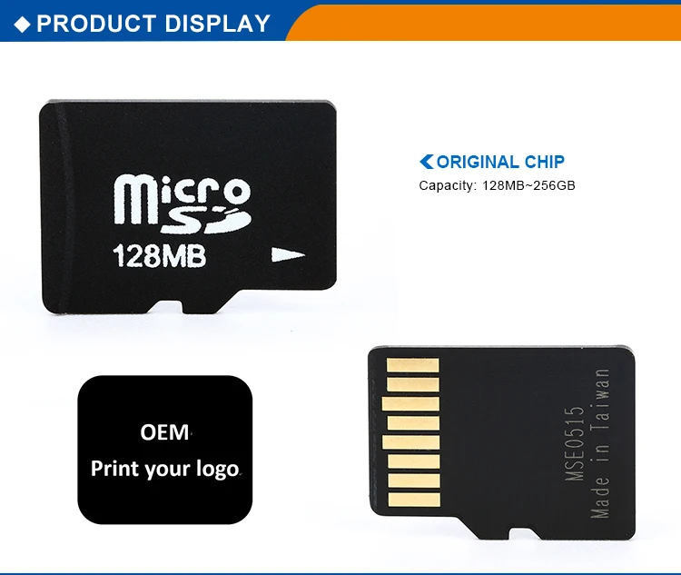 taiwan cheap 128mb tf sd memory card for store music
