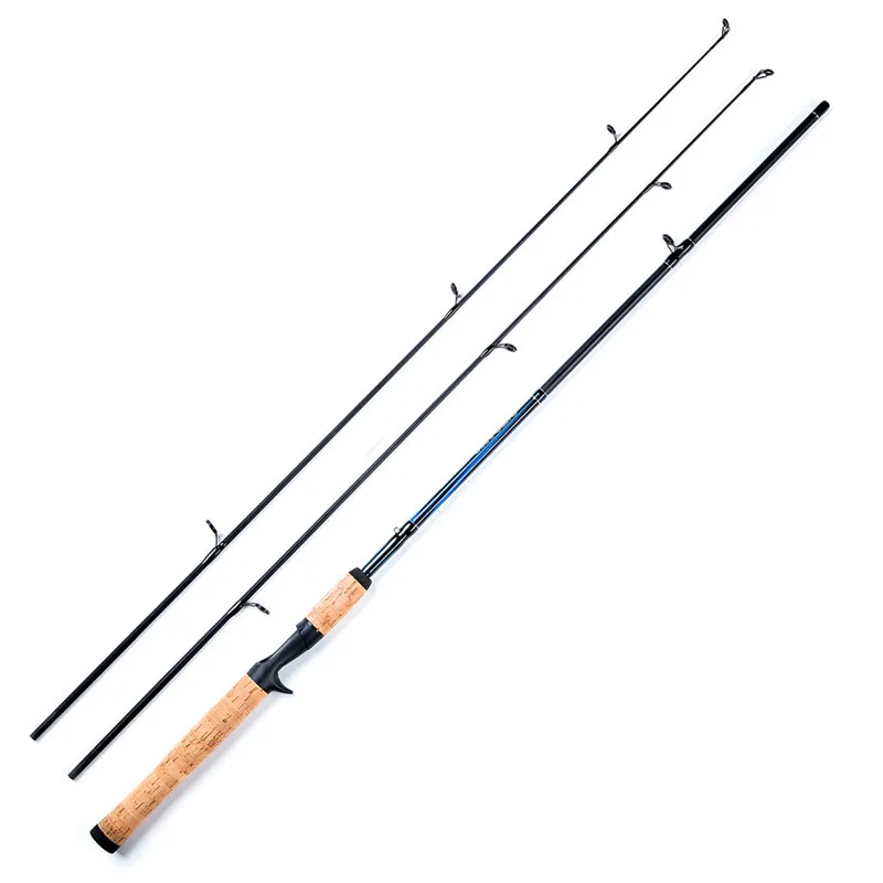 Catch.U 1.8m Telescopic Fishing Rod Carbon Carp,Fishing Rod Spinning 2 Tips Carbon Casting Rods (2)_