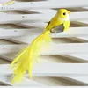 Simulation Small Artificial Feather Foam Birds On Clip Foot Magnet Home Garden Bonsai Decoration