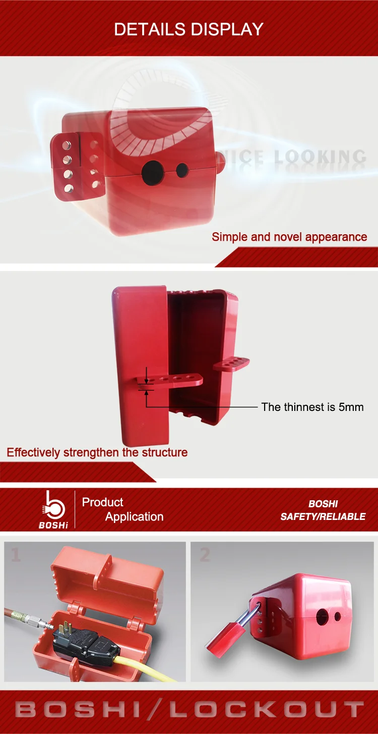 OEM Manufacturer! Electrical / Pneumatic Plug Lockout BD-D31 ,electric lockout waterproof ABS socket lockout IP67 with CE