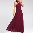 New design lady backless ball gown sleeveless temperament women maxi evening dress