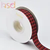 High quality stylish 100% polyester 7/8" check ribbon/plaid ribbon