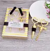 High quality wedding giveaways gold bottle opener and stopper set wedding favors gifts