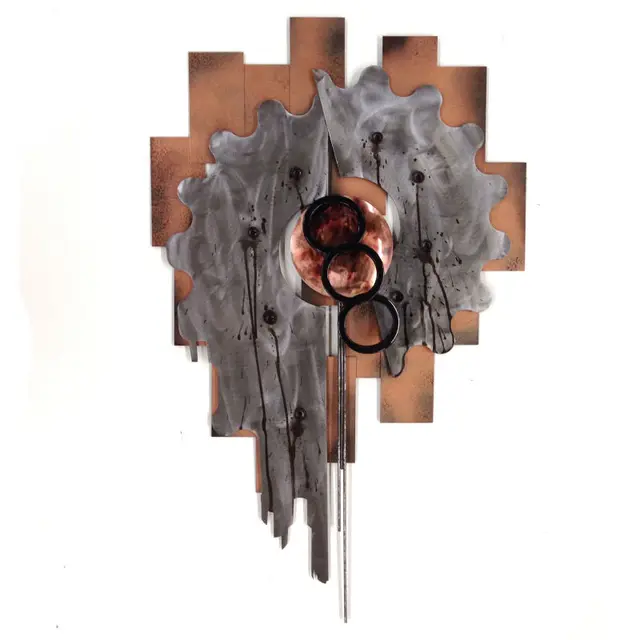 wrecked - metal wall art sculpture by 7055 inc