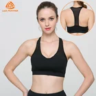 Fitness Yoga Wear Girls Sexy Wear Sexy Mesh Girls New Design Black Mesh Sexy Yoga Bra Sports Wear